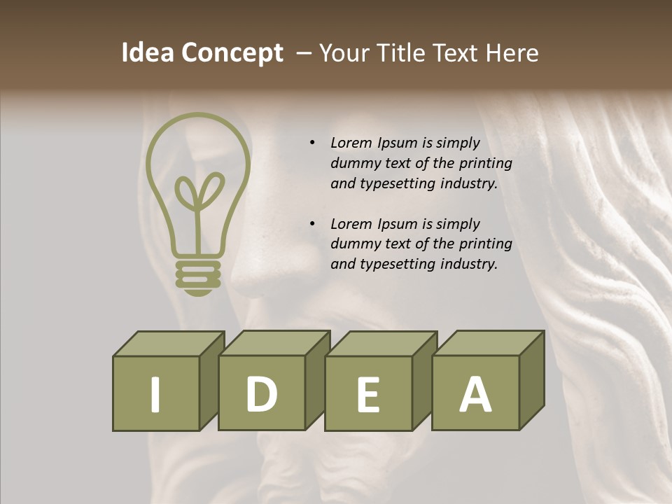 Sepia Christ PowerPoint Template