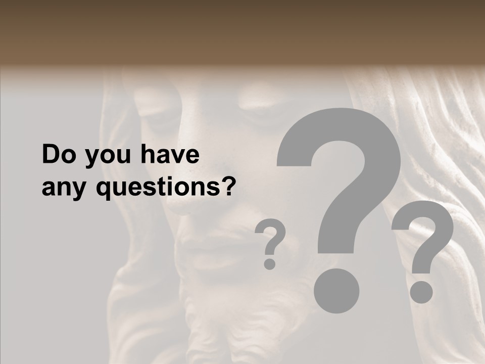 Sepia Christ PowerPoint Template