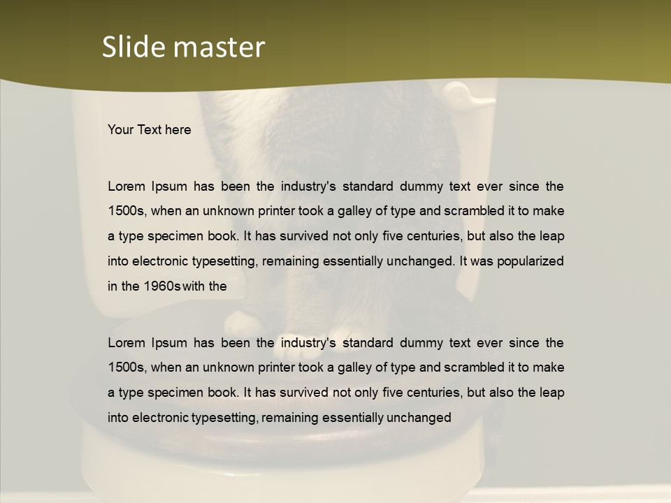 Funny Bathroom Dignity PowerPoint Template