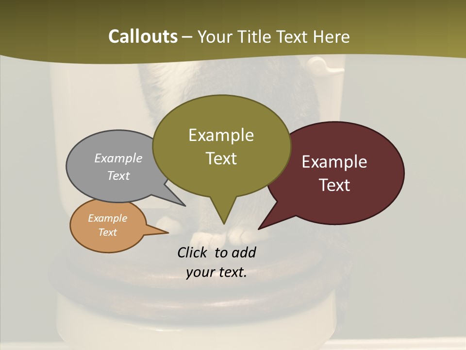 Funny Bathroom Dignity PowerPoint Template