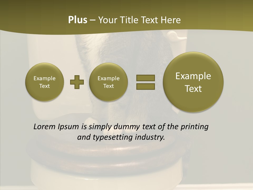 Funny Bathroom Dignity PowerPoint Template