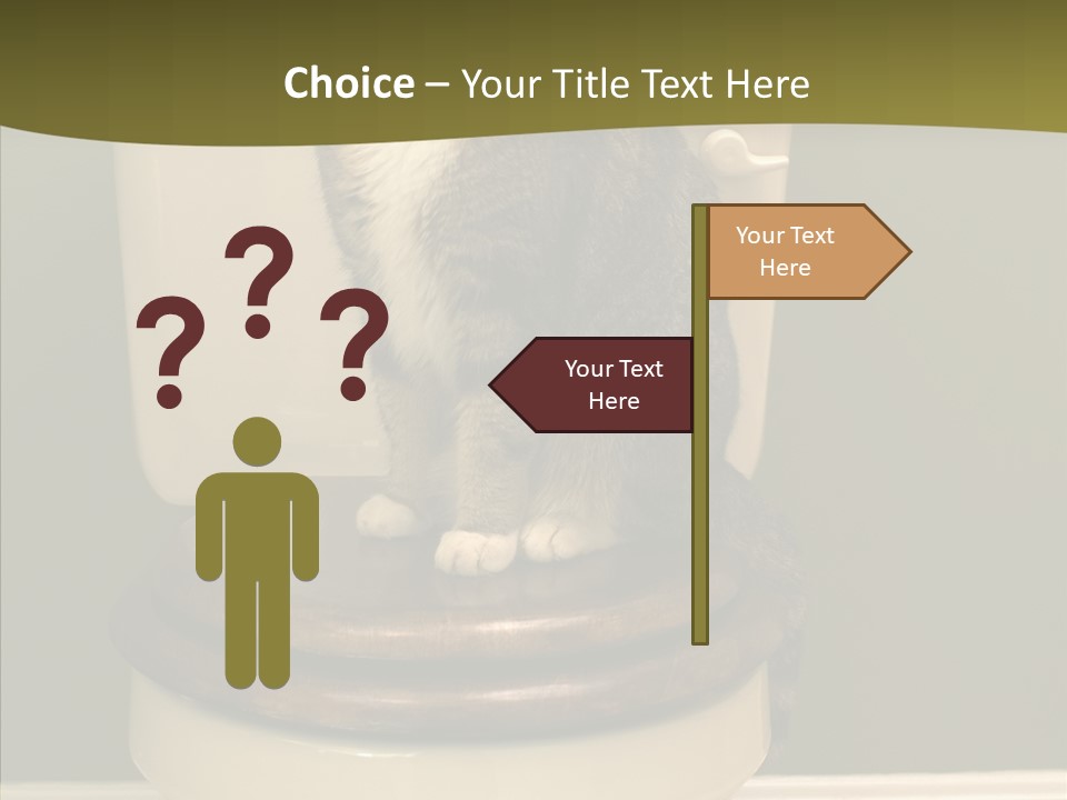 Funny Bathroom Dignity PowerPoint Template