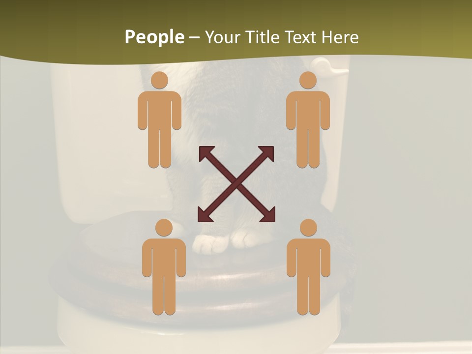 Funny Bathroom Dignity PowerPoint Template