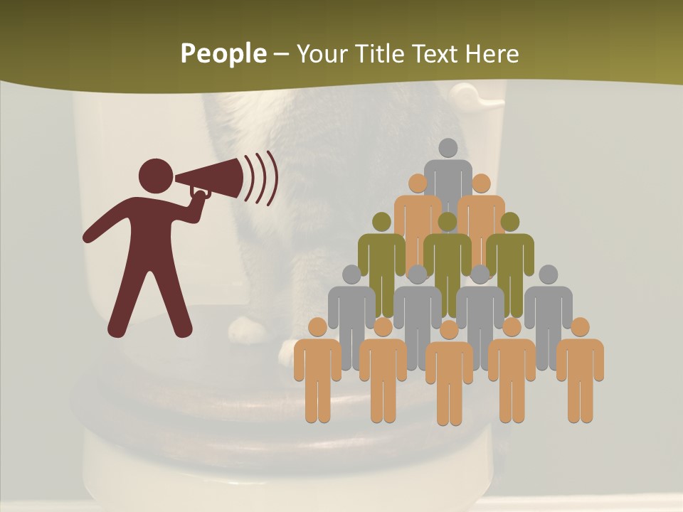 Funny Bathroom Dignity PowerPoint Template