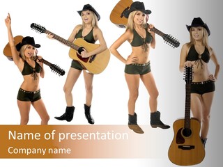 White Y Acoustic PowerPoint Template