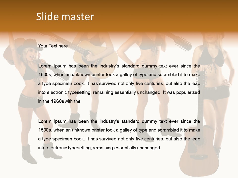 White Y Acoustic PowerPoint Template