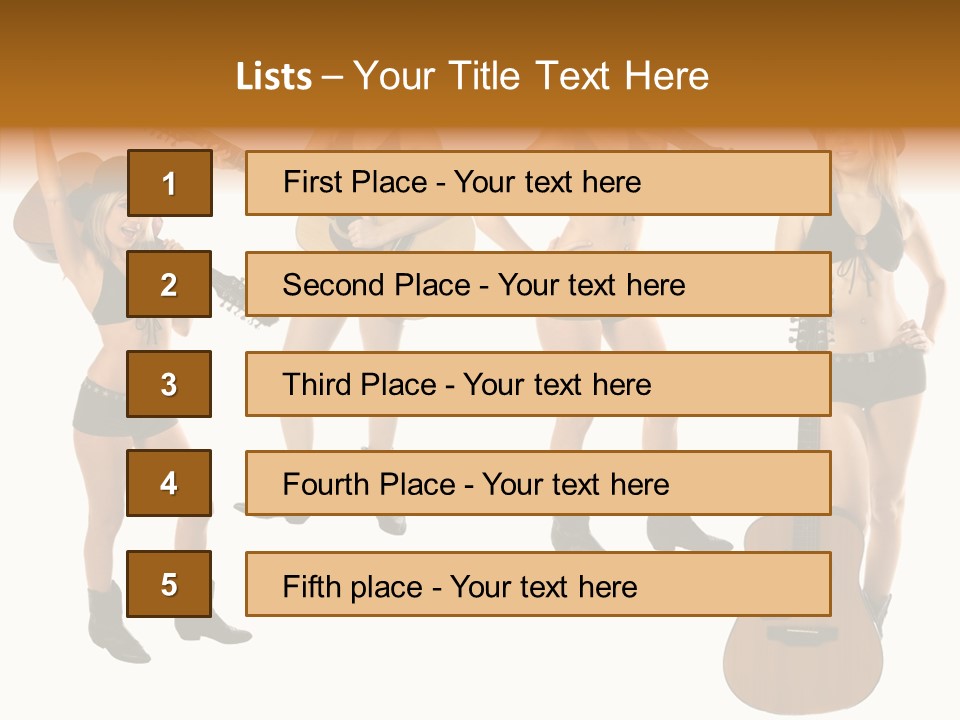 White Y Acoustic PowerPoint Template