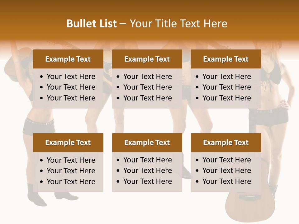 White Y Acoustic PowerPoint Template