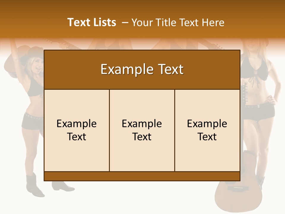 White Y Acoustic PowerPoint Template