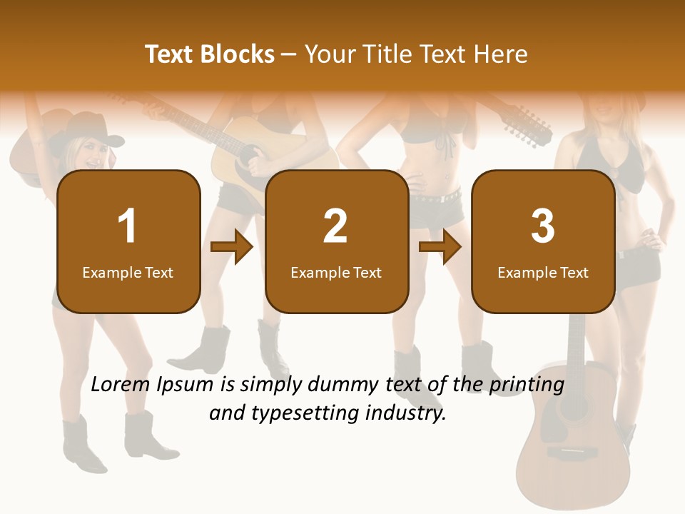 White Y Acoustic PowerPoint Template