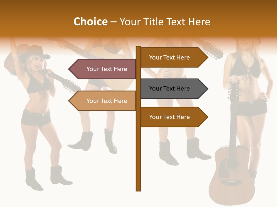 White Y Acoustic PowerPoint Template