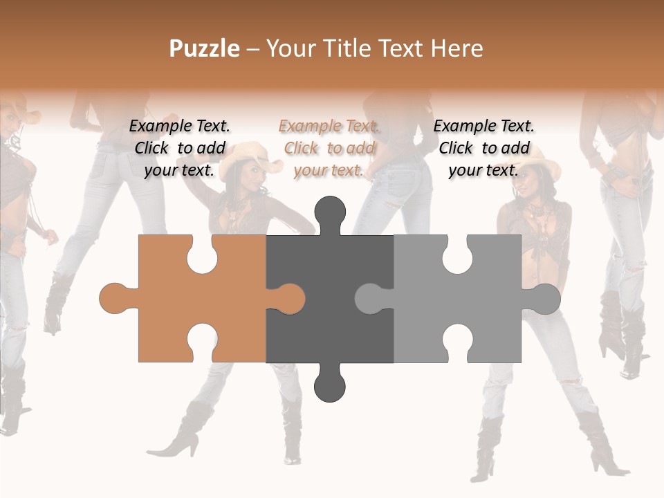 Young Isolated Woman PowerPoint Template