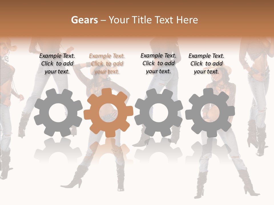 Young Isolated Woman PowerPoint Template