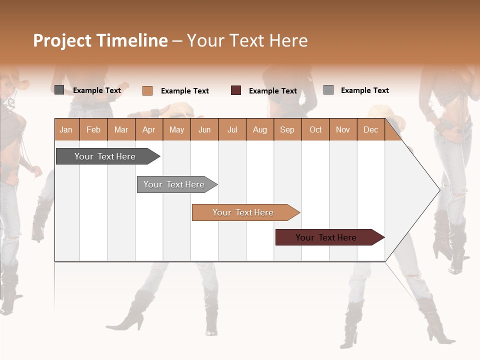 Young Isolated Woman PowerPoint Template