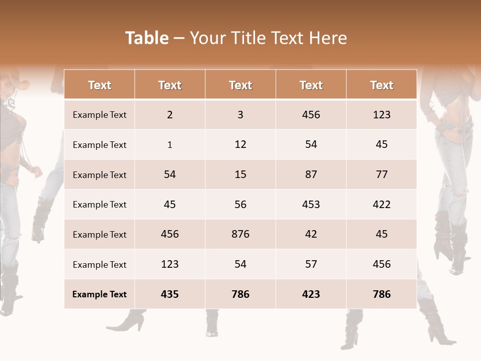 Young Isolated Woman PowerPoint Template