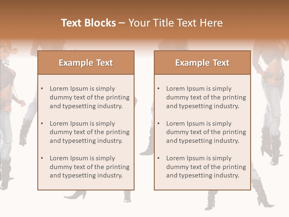 Young Isolated Woman PowerPoint Template