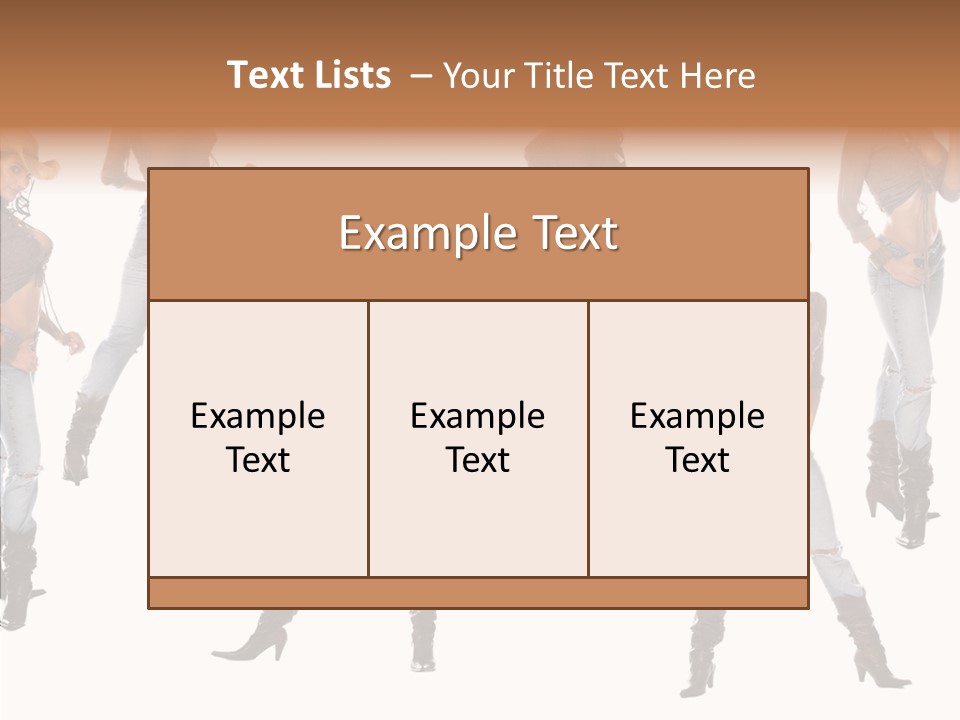 Young Isolated Woman PowerPoint Template