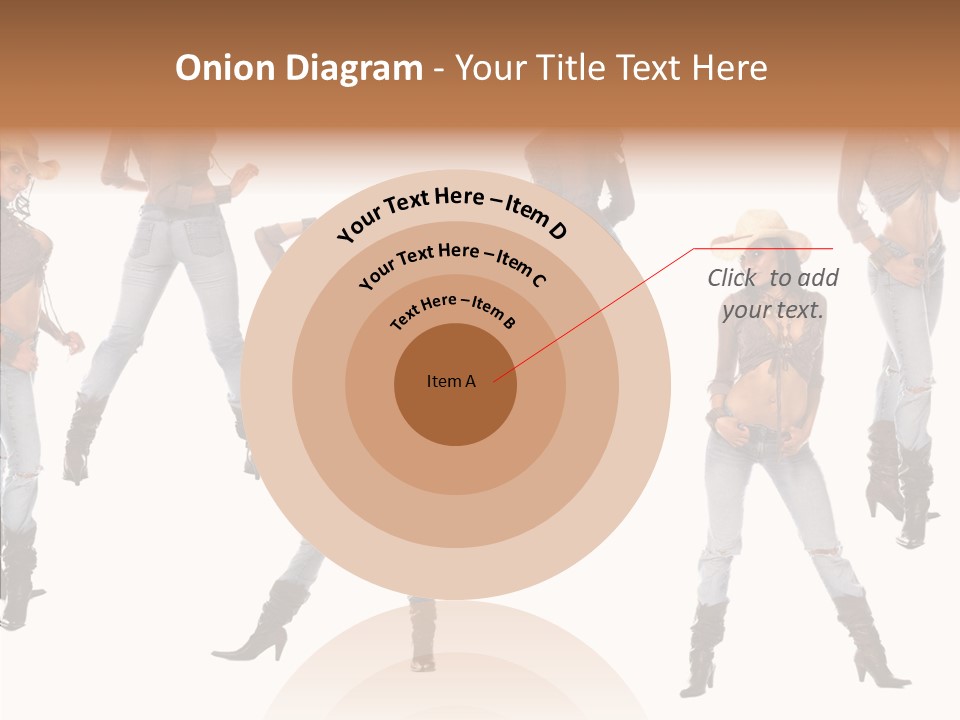 Young Isolated Woman PowerPoint Template