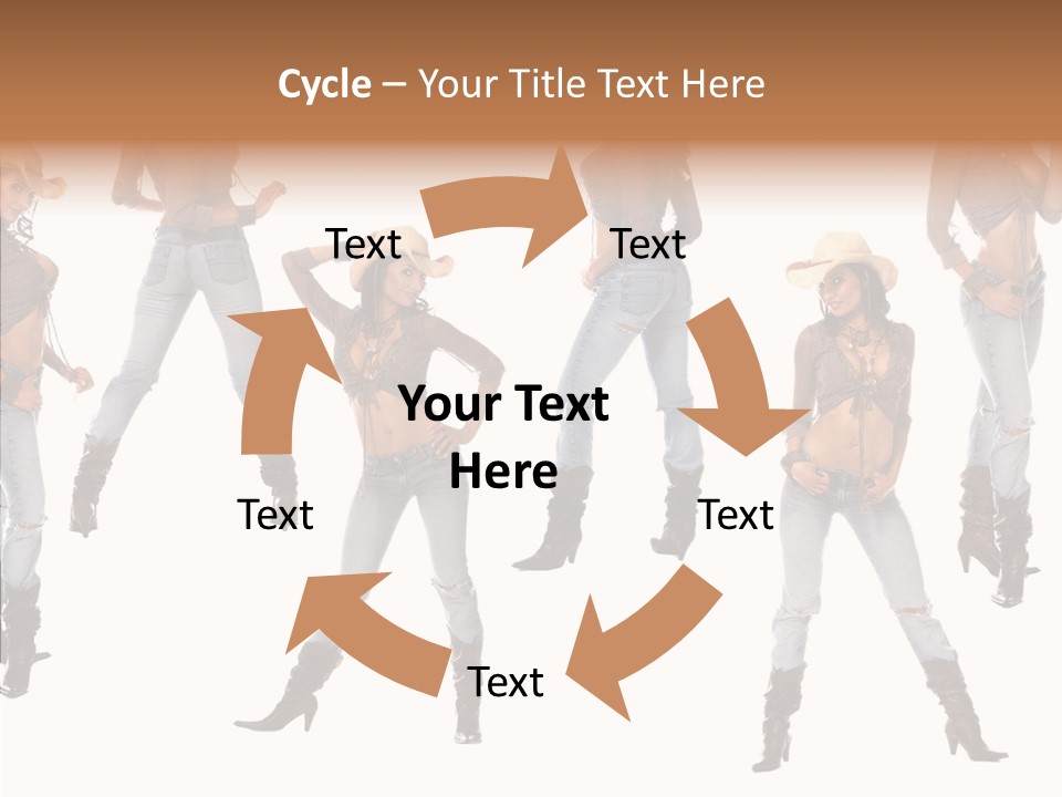 Young Isolated Woman PowerPoint Template