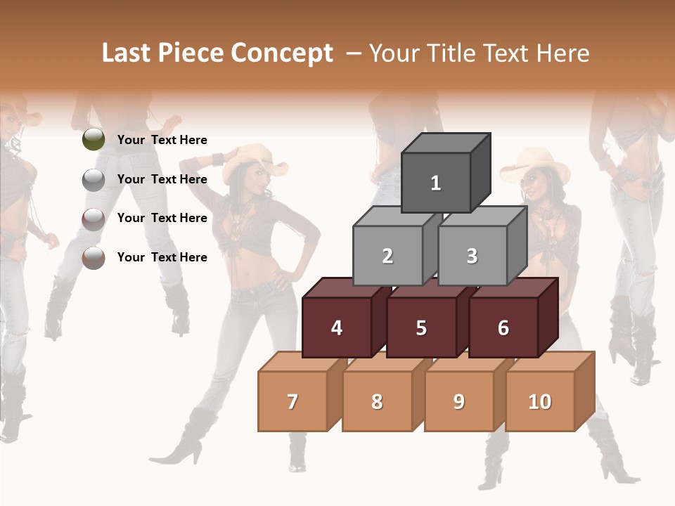 Young Isolated Woman PowerPoint Template