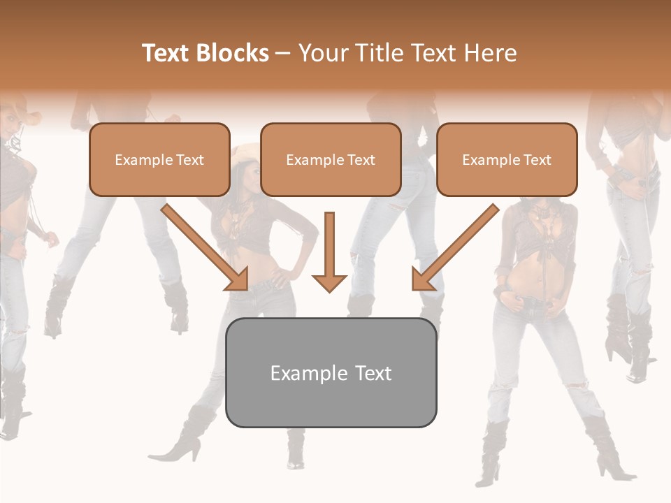 Young Isolated Woman PowerPoint Template