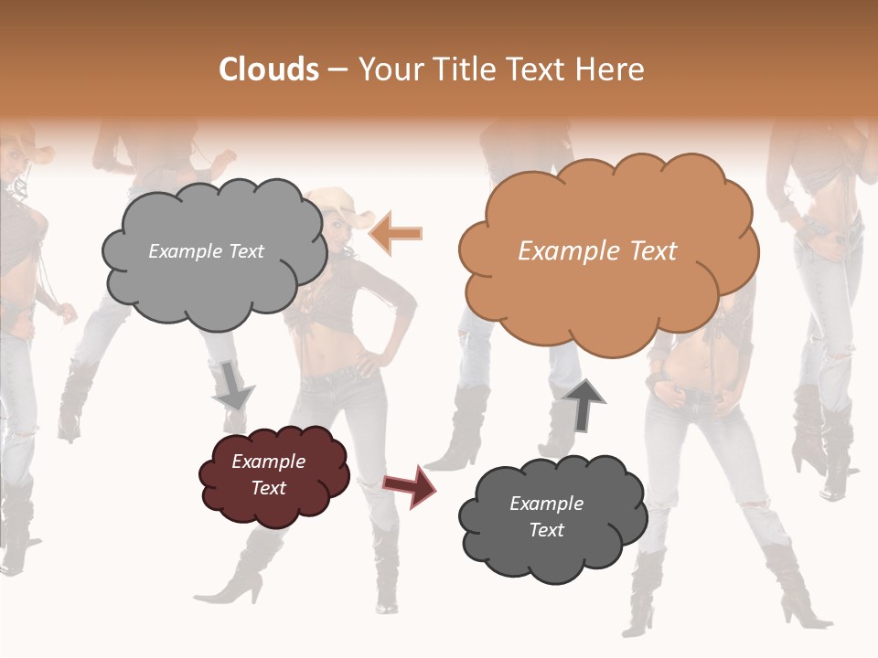 Young Isolated Woman PowerPoint Template