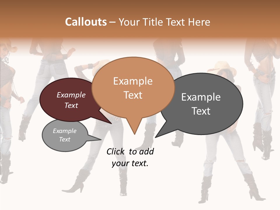 Young Isolated Woman PowerPoint Template