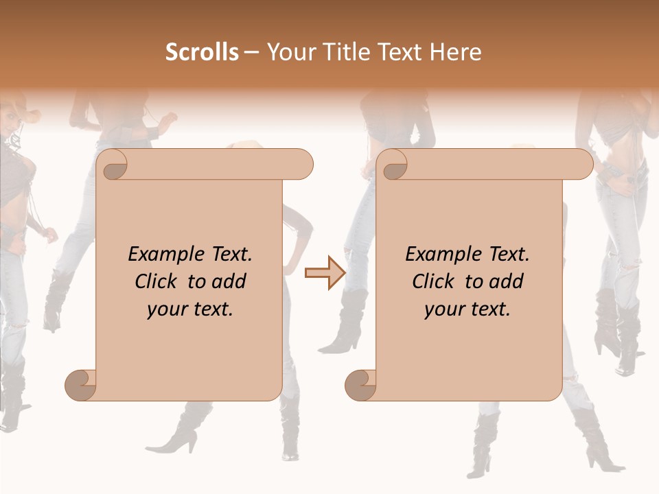 Young Isolated Woman PowerPoint Template