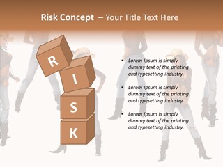 Young Isolated Woman PowerPoint Template