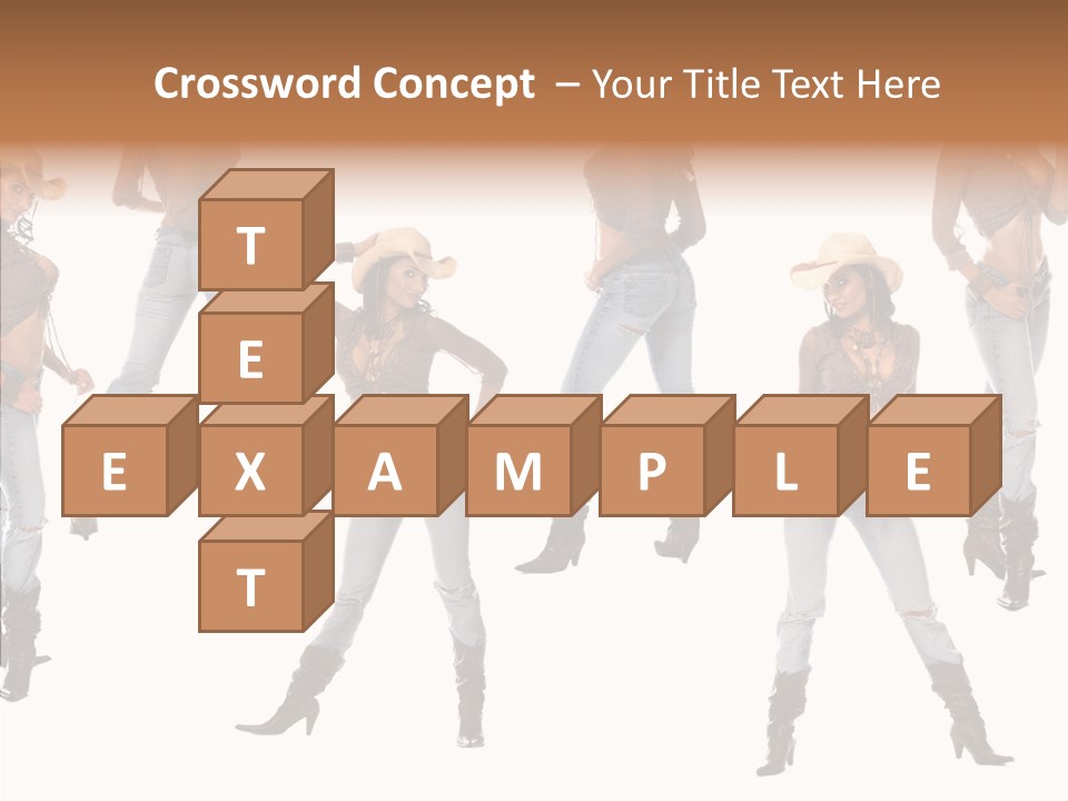 Young Isolated Woman PowerPoint Template