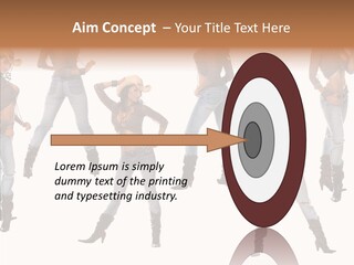 Young Isolated Woman PowerPoint Template