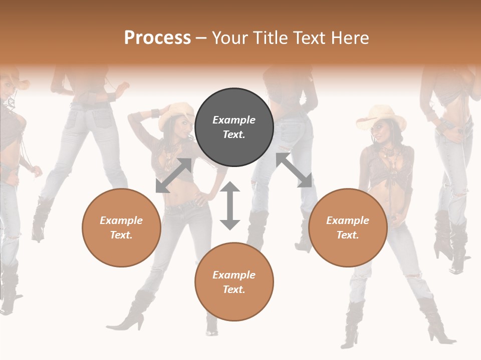 Young Isolated Woman PowerPoint Template