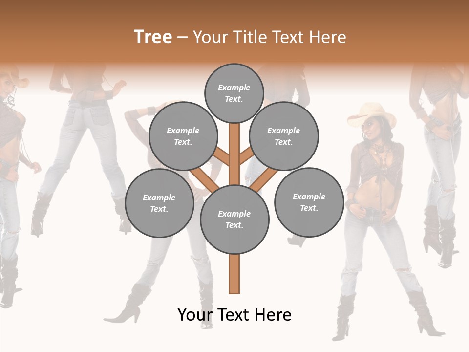 Young Isolated Woman PowerPoint Template