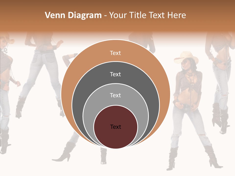 Young Isolated Woman PowerPoint Template