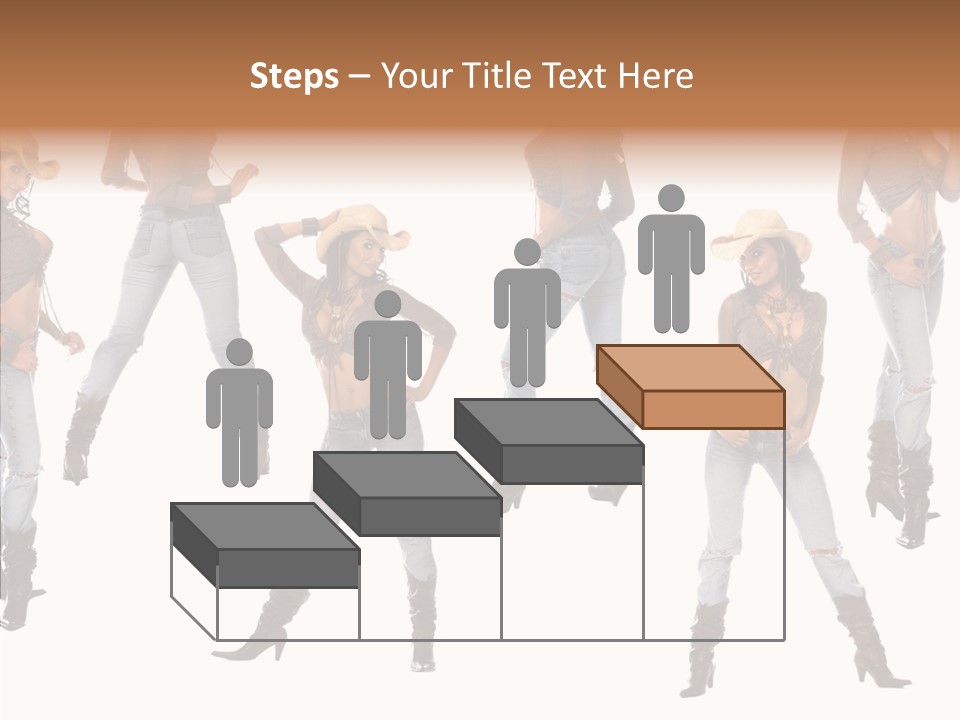 Young Isolated Woman PowerPoint Template