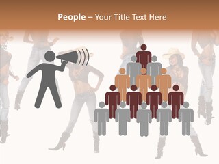 Young Isolated Woman PowerPoint Template