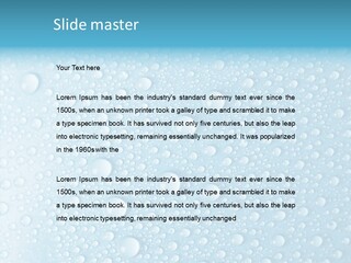 Splash Relax Clear PowerPoint Template