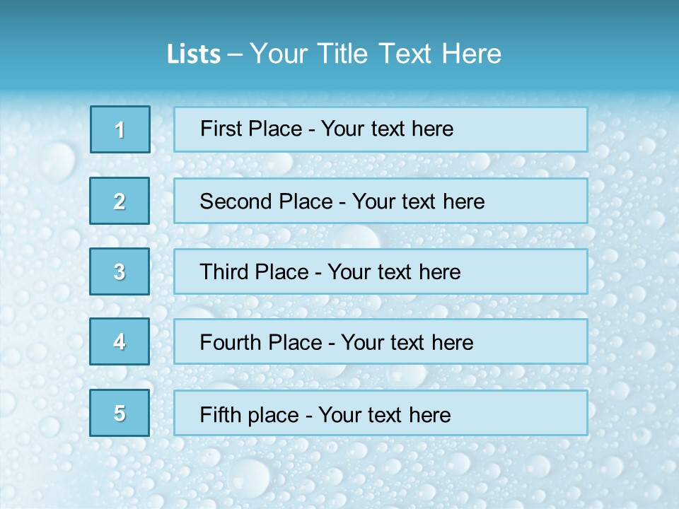 Splash Relax Clear PowerPoint Template
