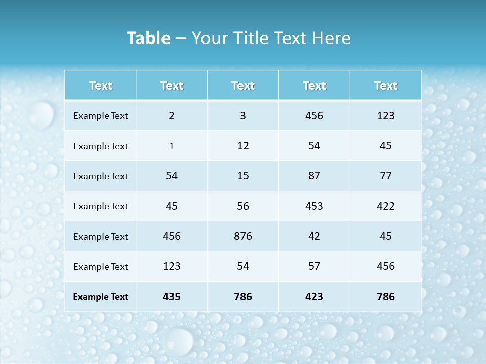 Splash Relax Clear PowerPoint Template