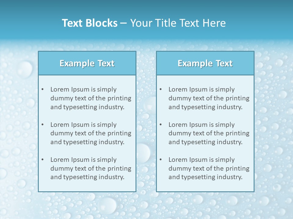 Splash Relax Clear PowerPoint Template