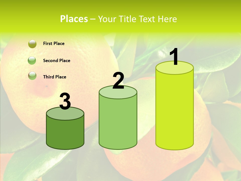 Nature Tangerine Fruit PowerPoint Template