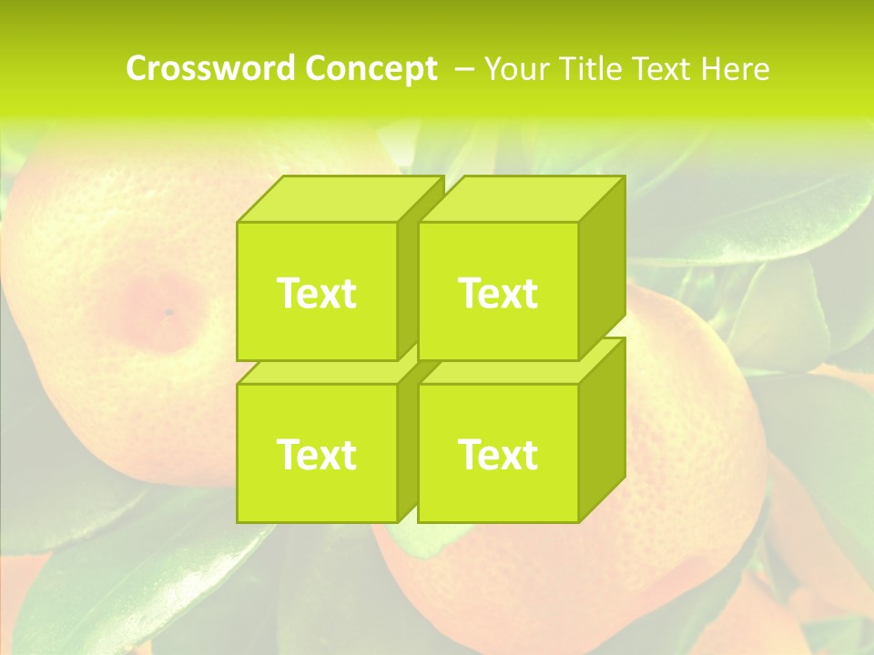 Nature Tangerine Fruit PowerPoint Template