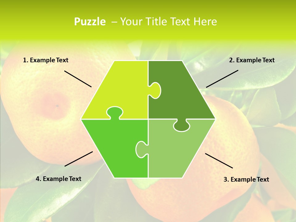 Nature Tangerine Fruit PowerPoint Template