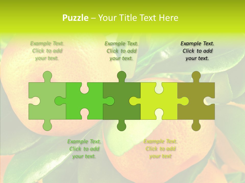 Nature Tangerine Fruit PowerPoint Template