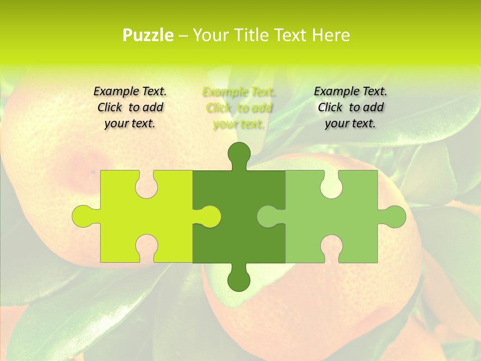 Nature Tangerine Fruit PowerPoint Template