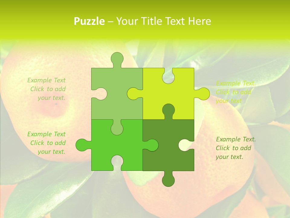 Nature Tangerine Fruit PowerPoint Template