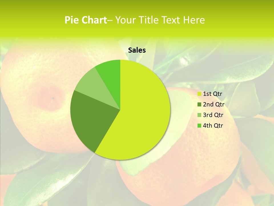 Nature Tangerine Fruit PowerPoint Template
