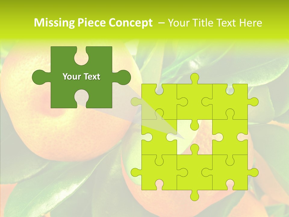 Nature Tangerine Fruit PowerPoint Template