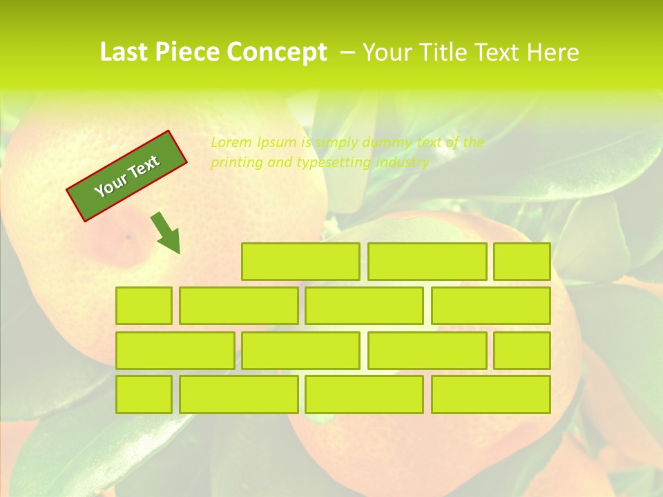 Nature Tangerine Fruit PowerPoint Template