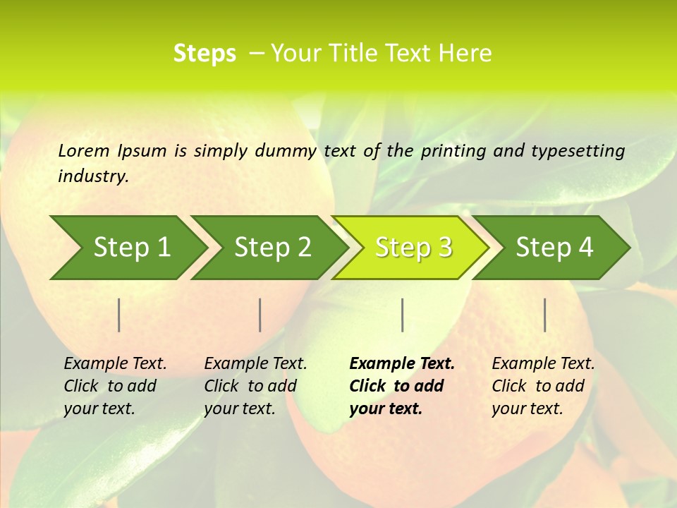 Nature Tangerine Fruit PowerPoint Template